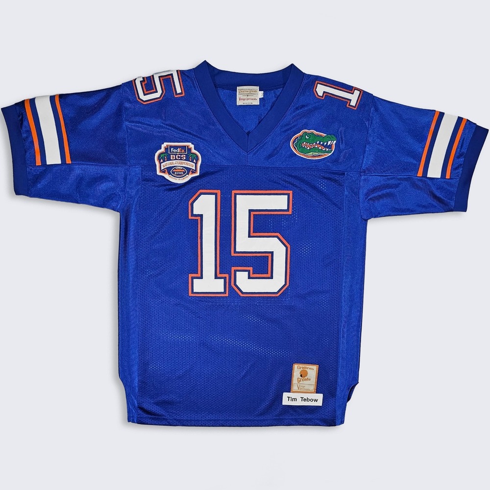 Florida Gators Retro Tim Tebow BCS Championship Football Jersey